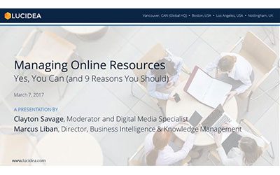 Managing Online Resources—Yes, You Can (and 9 Reasons You Should) [March 2017]