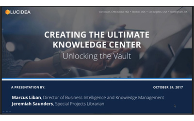 Creating the Ultimate Knowledge Center: Unlocking the Vault