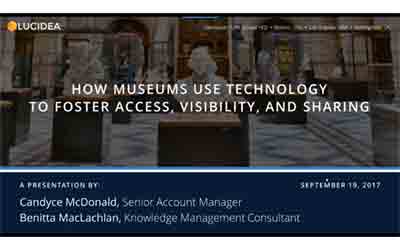 How Museums Use Technology To Foster Access Visibility, And Sharing – Sept. 2017