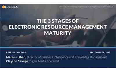 The Three Stages of Electronic Resource Management (ERM) Maturity