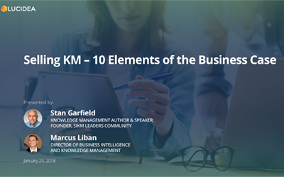 Selling KM – 10 Elements of the Business Case