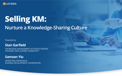 Selling KM: Nurture a Knowledge-Sharing Culture