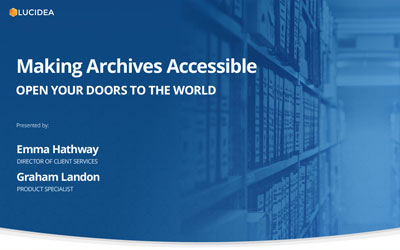 Making Archives Accessible: Open Your Doors to the World