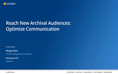 Reach New Archival Audiences: Optimize Communication