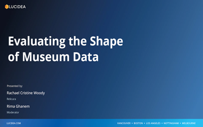 Evaluating the Shape of Museum Data