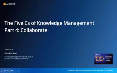 The Five Cs of KM Part 4: Collaborate