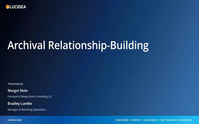 Archival Relationship-Building
