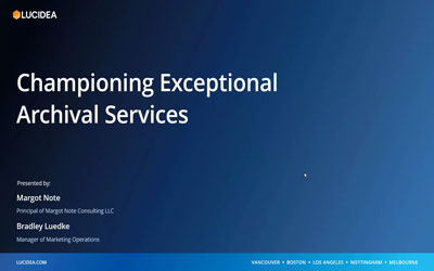 Championing Exceptional Archival Services