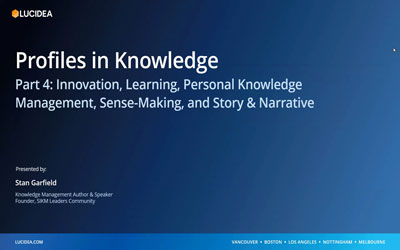 Profiles in Knowledge Thought Leaders Part 4