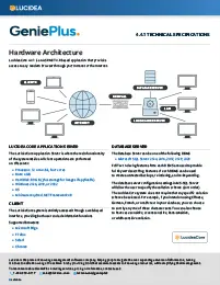 Picture showing the GeniePlus tech specs sheet - use the link below to download