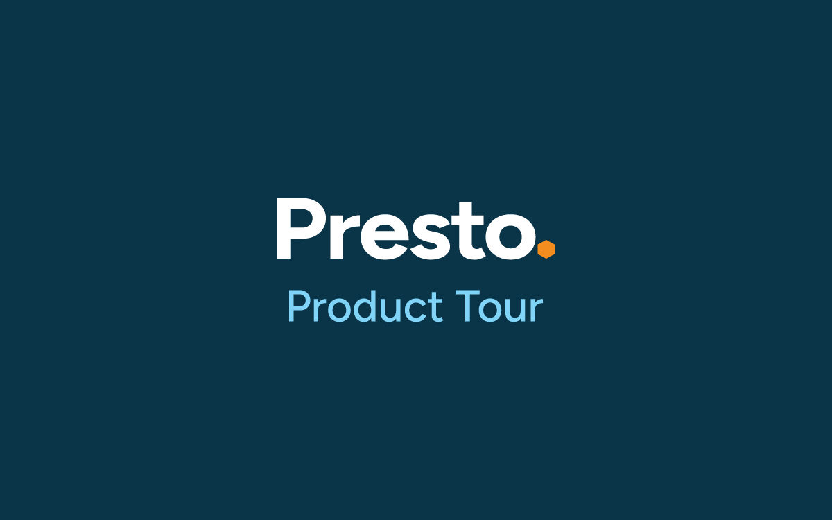 Thumbnail for the Presto Product Tour video