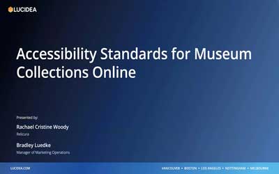 Accessibility Standards for Museum Collections Online