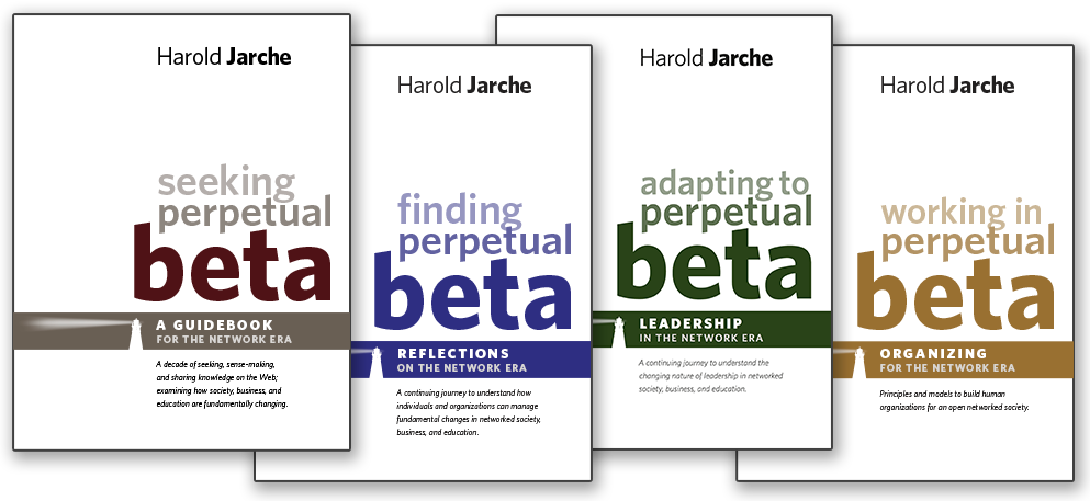 Covers of four books by Harold Jarche.