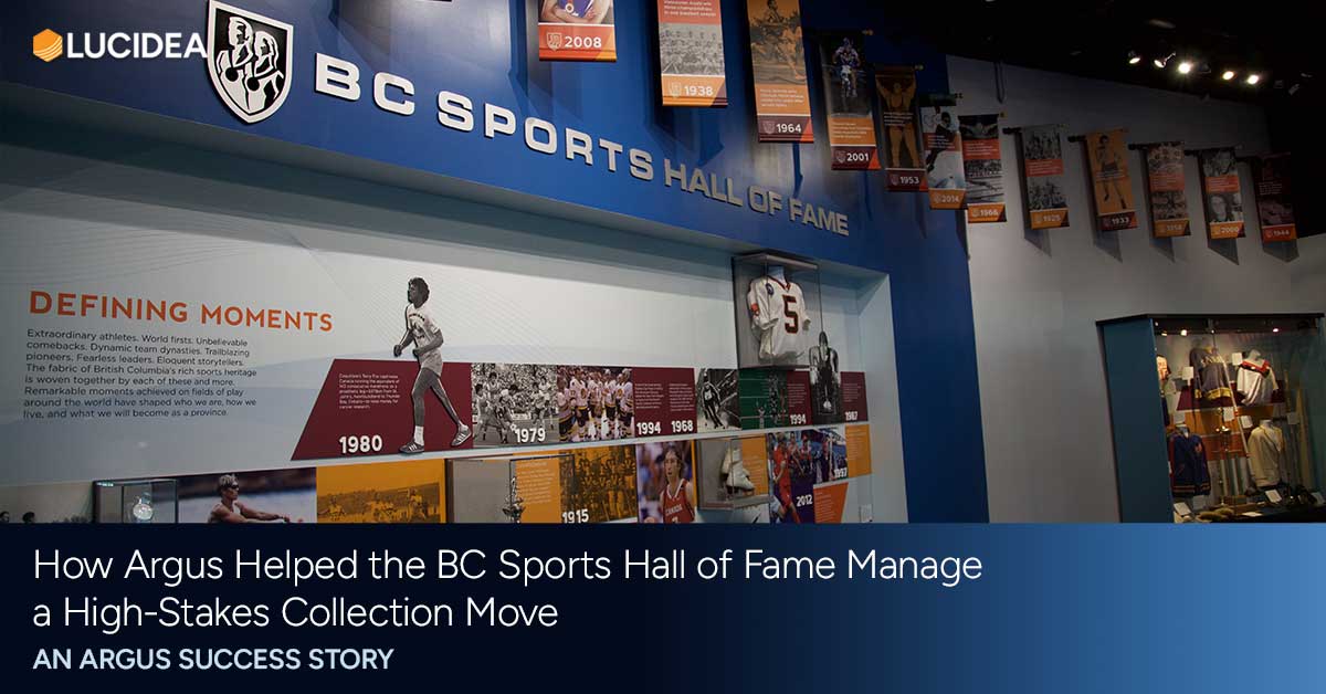 How Argus Helped the BC Sports Hall of Fame Manage a High-Stakes Collection Move
