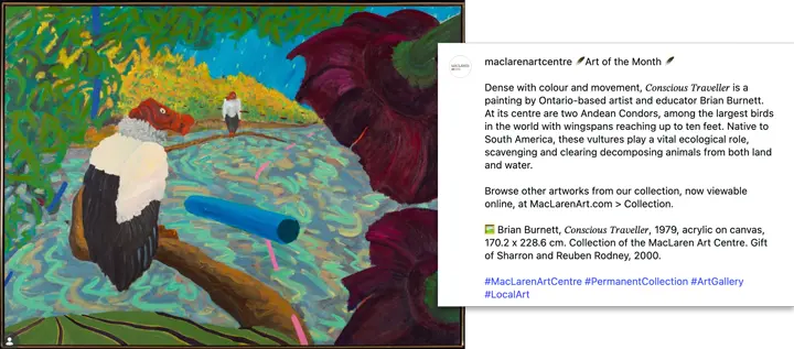 A vibrant painting titled