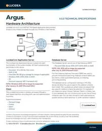 Download image for the Argus Technical Specifications sheet