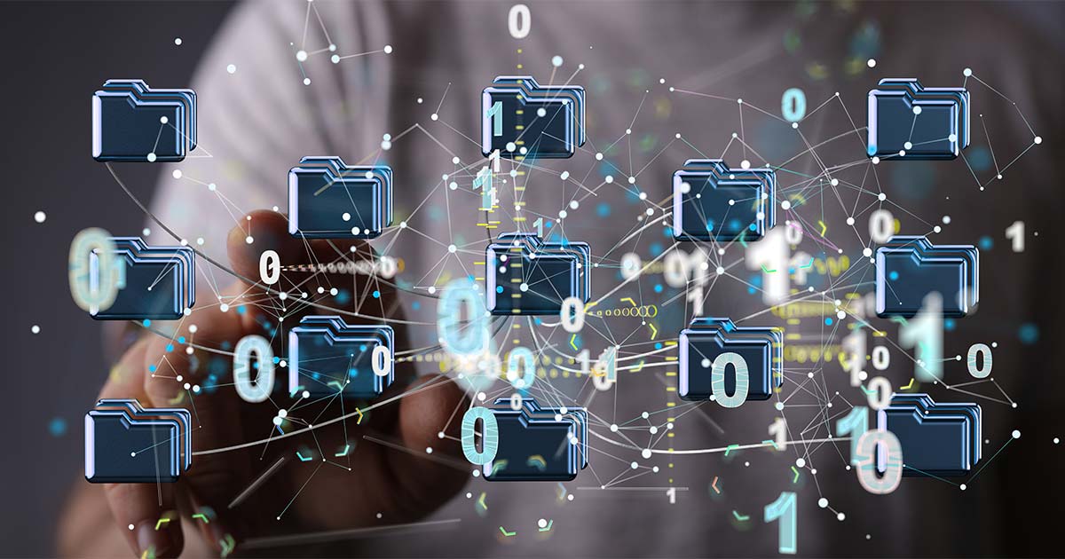 A digital network representing how Linked Open Data connects archival collections across institutions.
